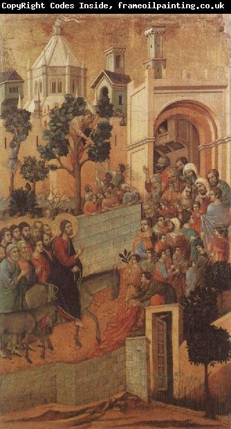 Duccio di Buoninsegna Christ Entering Jerusalem